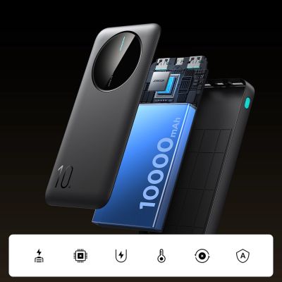 13. Powerbank Joyroom JR-PBF12 10000mAh 2.4A 2x USB-A 1x USB-C - black
