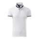 3. Malfini Collar Up M MLI-25600 white polo shirt
