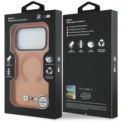 8. BMW M IML Metal Logos MagSafe Case for iPhone 17 Pro - Pro Orange