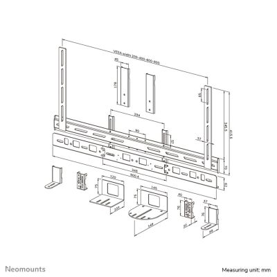 24. Neomounts AV30-500BL TV Mounting Accessory