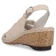 10. Rieker W RKR682 comfortable leather sandals beige