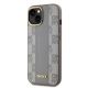 3. DKNY Leather Checkered Mono Pattern MagSafe iPhone 14 Case - Beige