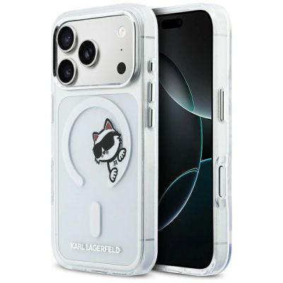 Karl Lagerfeld IML Peekaboo MagSafe Case for iPhone 17 Pro - Clear