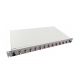 2. Helos Fiber Optic 19" Splice Box 12 x LC Duplex OM4 Ready to Splice Gray