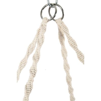 12. OPENWORK HAMMOCK HANGING CHAIR STORK'S NEST 78x64CM ECRU