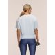 3. CASALL Women's Laser Mesh Tee Blue