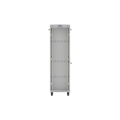 23. LANBERG FLOOR RACK CABINET 19" 42U 600X600 GRAY GLASS DOOR LCD (FLAT PACK) V2