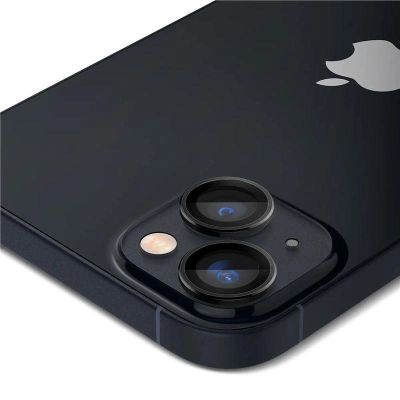 9. Spigen Glas.tR EZ Fit Optik Camera Protector for iPhone 14 / Plus / 15 / Plus - Black 2 pcs.