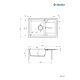 2. Deante Leda ZRD2113 granite sink 67x44 cm