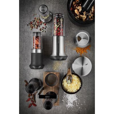 7. GEFU 34627 Rotary Grater Black, Stainless Steel, Transparent