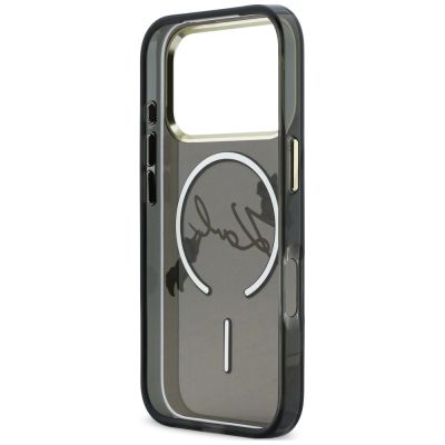 7. Karl Lagerfeld Script Logo MagSafe Case for iPhone 18 Pro Max / 17 Pro Max - Black