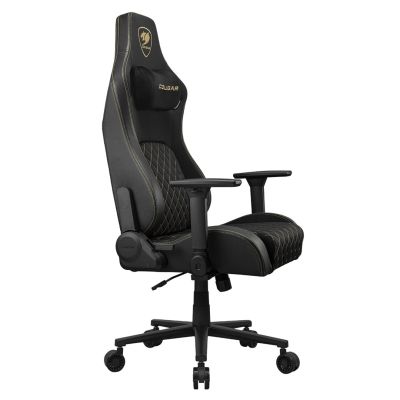 5. COUGAR CGR-DFF-GLB Gaming Chair Padded Upholstered Seat Black, Gold