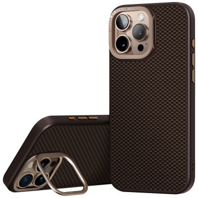 2. Uniq Keva Max Magclick Charging Camera Stand Case for iPhone 16 Pro Max - Brown