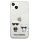 3. Karl Lagerfeld Transparent Karl & Choupette Case for iPhone 13 mini - transparent
