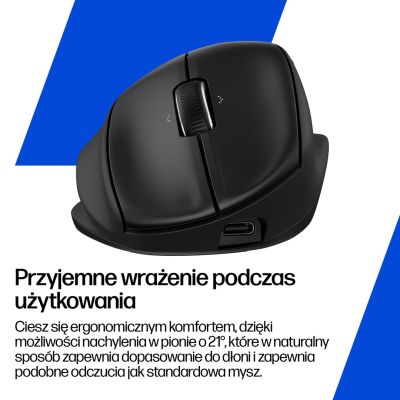 3. HP Tilt Ergonomic Black Mouse 720M Wireless / Bluetooth wireless black BH0Z4AA