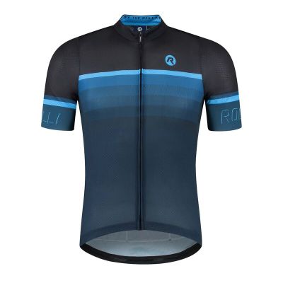 Rogelli HERO II cycling jersey black-blue 2XL