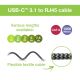 5. TECHLY USB-C TO GIGABIT ETHERNET RJ45 1M ADAPTER/NETWORK CABLE