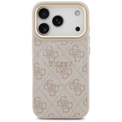 3. Guess 4G PU Classic Logo MagSafe Case for iPhone 17 Pro - Pink