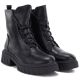 4. Women’s Black Block-Heel and Platform Ankle Boots Jezzi MR2502-9