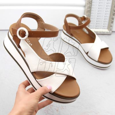 5. Vinceza W JAN303 white wedge sandals