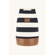 Paul&Shark navy blue and ecru unisex fabric bag 26418102-H21 - elegant and practical