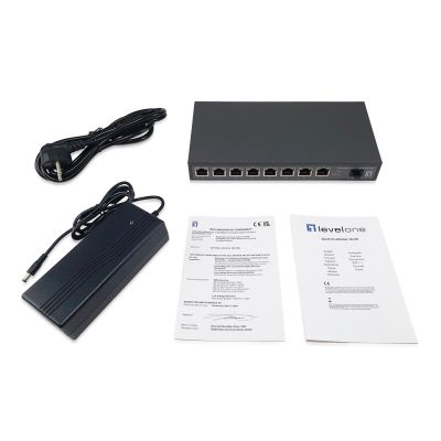 6. LevelOne GB PoE Switch 9-Port 120W 10Gbps