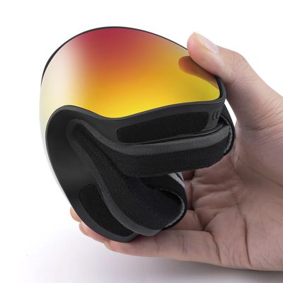 11. Qunature Black Ski Goggles Kids (Size M/L) - Black