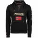 Geographical Norway GYMCLASS BLACK DB MEN 100 Men's Sports Hoodie, Black (WU4185H-GN-BLACK)