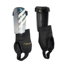 adidas F50 Match Kids' Soccer Shin Guards Gray and Black KE5206