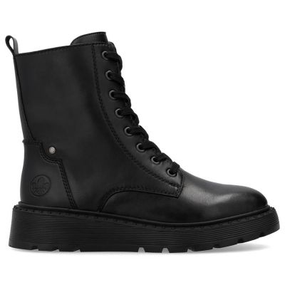 5. Women’s black lined leather ankle boots Rieker 70401-00