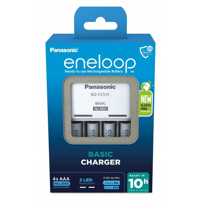 2. PANASONIC BASIC CHARGER + 4x AAA ENELOOP 800 mAh