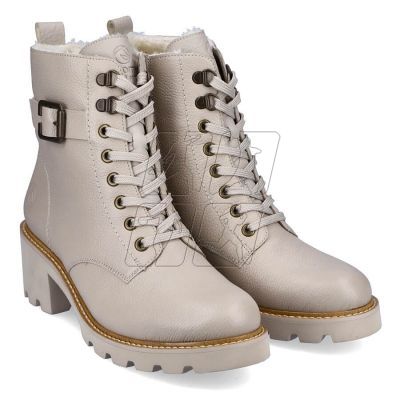 12. Comfortable, insulated leather boots Remonte W RKR615, beige