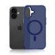 3. 3mk Smoke MagCase for iPhone 16 - Blue-Translucent