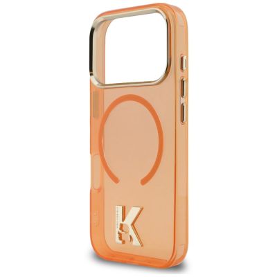 6. Karl Lagerfeld IML K Head Case for iPhone 18 Pro / 17 Pro - Orange