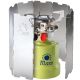Wind shield for a camping stove burner - silver