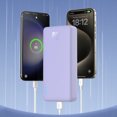 2. BASEUS POWERBANK AIRPOW 20000MAH 20W (PURPLE)