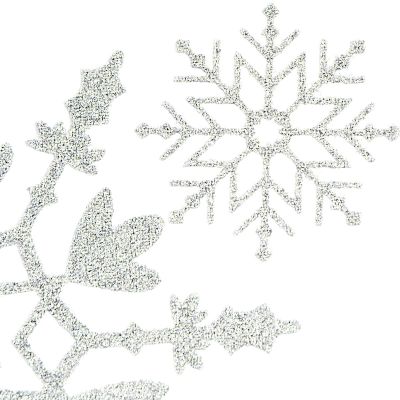 4. SILVER CHRISTMAS WINDOW STICKERS