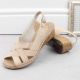 20. Rieker W RKR682 comfortable leather sandals beige