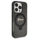4. Guess Ring Stand Script Glitter MagSafe case for iPhone 14 Pro - black