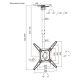 17. MACLEAN CEILING MOUNT / HANGER FOR TV, MAX. LOAD 35KG, 23-55", MAX VESA 400X400 MC-174