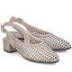 5. Women's metallic beige sandals Rieker 47078-90
