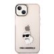 3. Karl Lagerfeld Ikonik Choupette case for iPhone 14 - pink