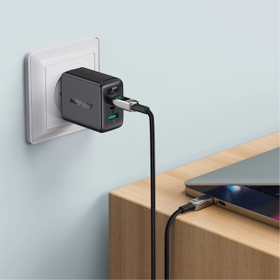 6. Acefast cable MFI USB Type C - Lightning 1.2m, 30W, 3A black (C6-01 Black)