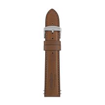Zeppelin brown leather strap, 22 mm
