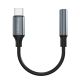 Wozinsky WACM-01 USB-C Adapter - 3.5mm Mini Jack - Black