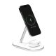 2in1 Puro Mag Station Wireless Charging Station for Phone and Headphones - White