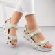 3. Comfortable Velcro sandals Rieker W RKR691 beige