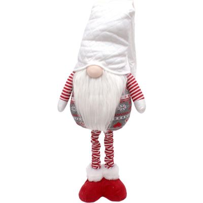 18. GNOME ON TELESCOPIC LEGS WHITE 80-115CM