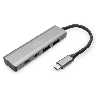 Digitus 4-Port USB-C Hub, 2 x USB A and 2 x USB-C