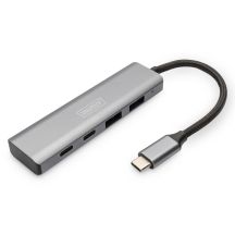 Digitus 4-Port USB-C Hub, 2 x USB A and 2 x USB-C